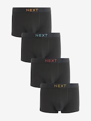 Black Texture Colour Pop Waistband 4 pack Signature Comfort Hipsters - Image 1 of 7
