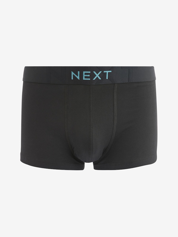 Black Texture Colour Pop Waistband 4 pack Signature Comfort Hipsters - Image 2 of 7