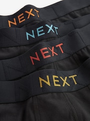 Black Texture Colour Pop Waistband 4 pack Signature Comfort Hipsters - Image 7 of 7