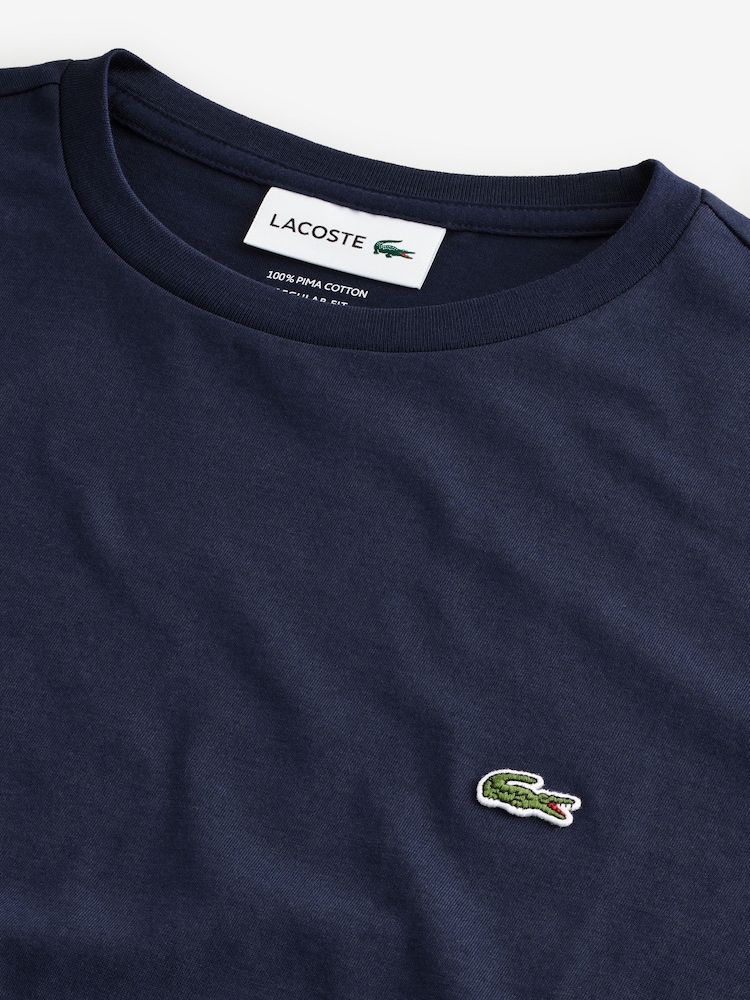 Lacoste Luxury Pima 100% Cotton T-Shirt - Image 5 of 7