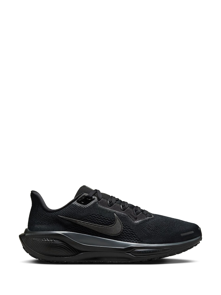 Nike Black/Grey Pegasus 41 Road Running Trainers - Image 1 of 18