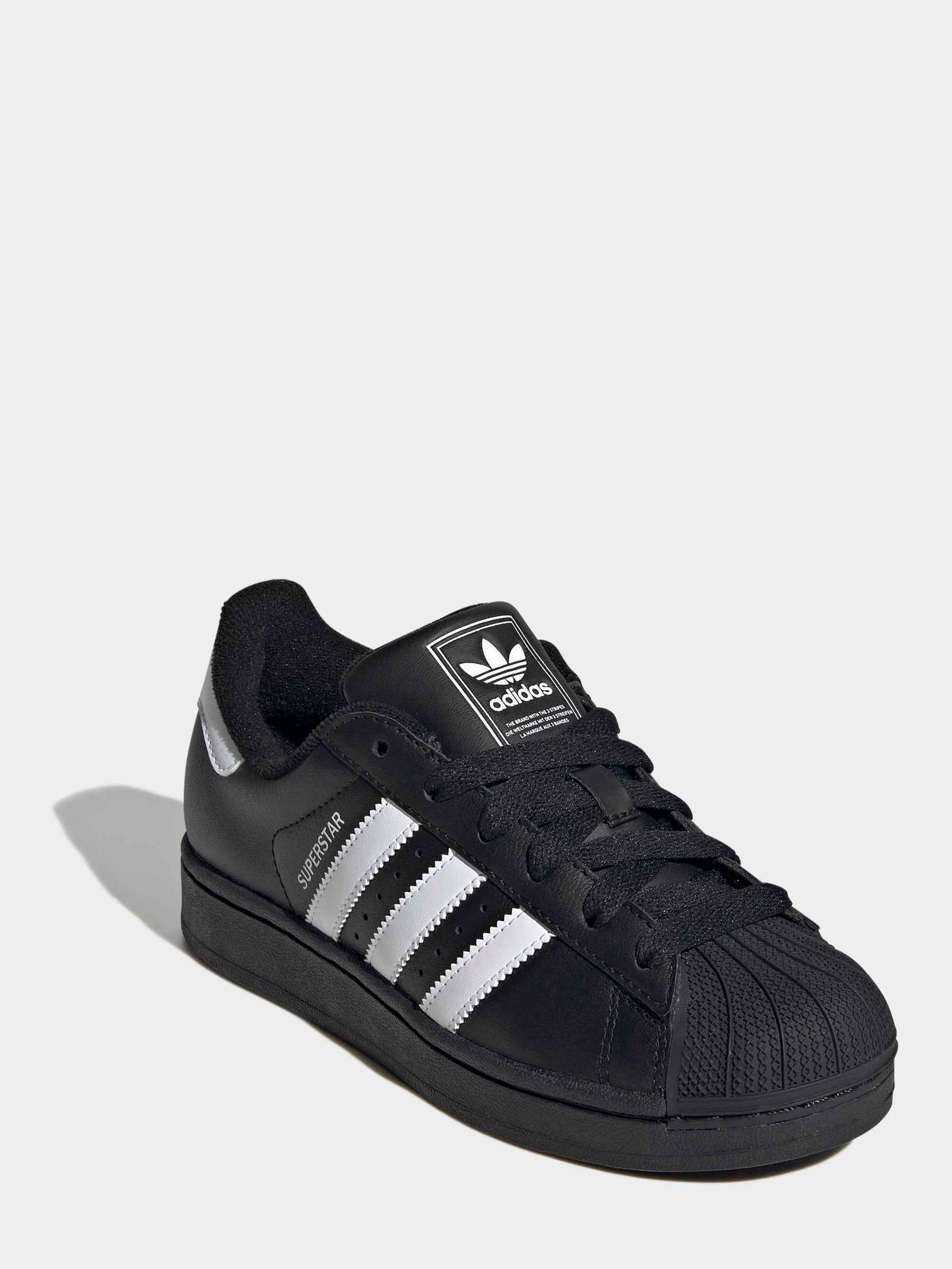 Adidas Originals Kids Three-Stripes Cushioned Low-Top Trainers - Black/White - 5.5 (38.7) - Image 3