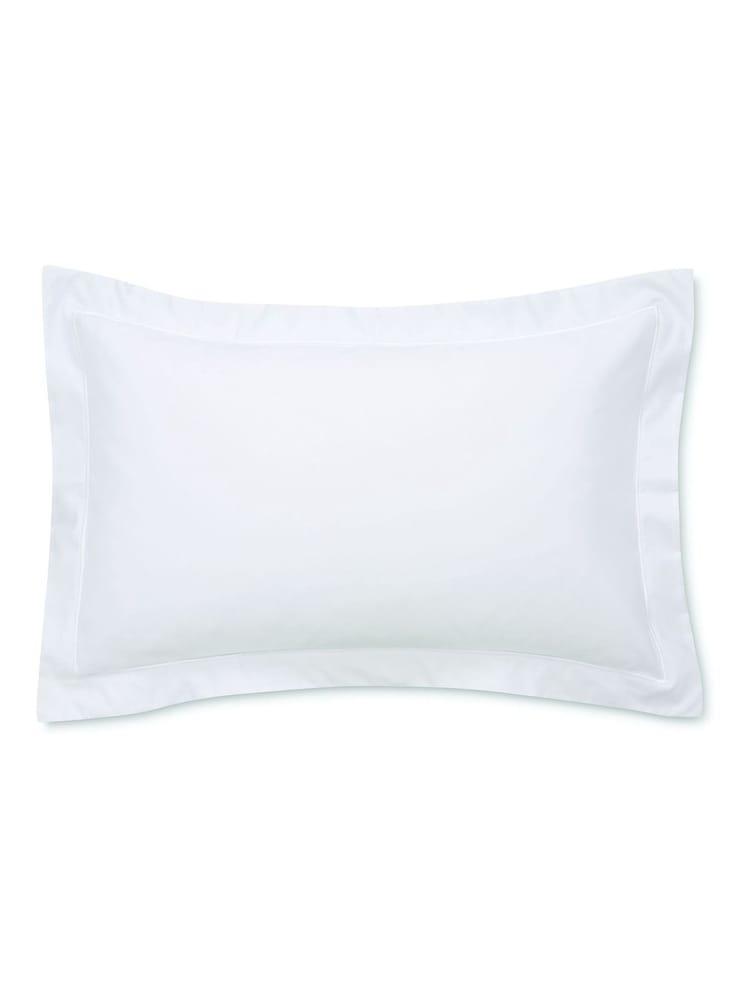 Bianca White Luxury 800 Thread Count 100% Cotton Sateen Oxford Pillowcase - Image 2 of 2