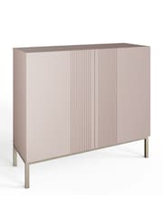 Frank Olsen Mulberry Iona 2 Door Tall Sideboard with SMART Features - Image 4 of 7