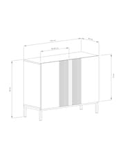 Frank Olsen Mulberry Iona 2 Door Tall Sideboard with SMART Features - Image 7 of 7