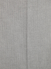 Grey Slim Fit Slim Fit Trimmed Herringbone Suit: Trousers - Image 6 of 6
