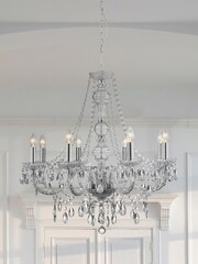 Searchlight Clear Lillie Clear 8Lt Ceiling Pendant Ceiling Light - Image 1 of 3