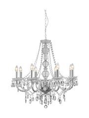 Searchlight Clear Lillie Clear 8Lt Ceiling Pendant Ceiling Light - Image 2 of 3