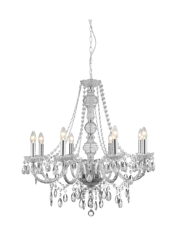 Searchlight Clear Lillie Clear 8Lt Ceiling Pendant Ceiling Light - Image 2 of 3