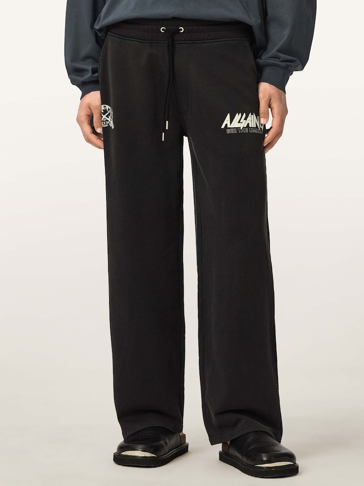 AllSaints Black Chromium Sweatshirtpant - Image 1 of 7