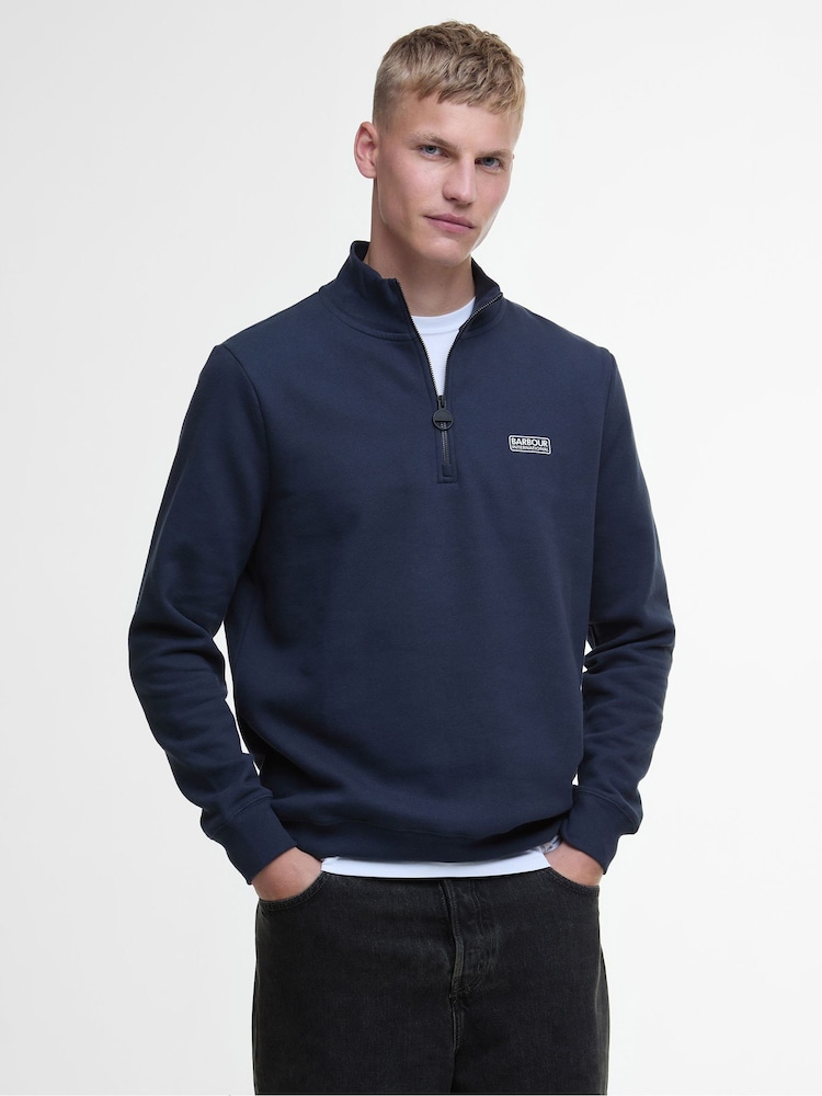 Barbour® International Quarter Zip Sweater - Image 1 of 7