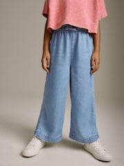 Light Blue Denim Wide Leg Trousers (3-16yrs) - Image 2 of 7