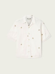 AllSaints Cream Feline Short Sleeve Shirt - Image 7 of 7