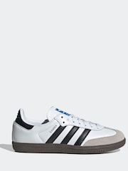 adidas Originals White Samba Og Junior Trainers - Image 1 of 9