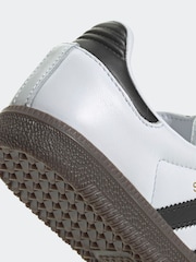 adidas Originals White Samba Og Junior Trainers - Image 8 of 9