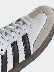 adidas Originals White Samba Og Junior Trainers - Image 9 of 9