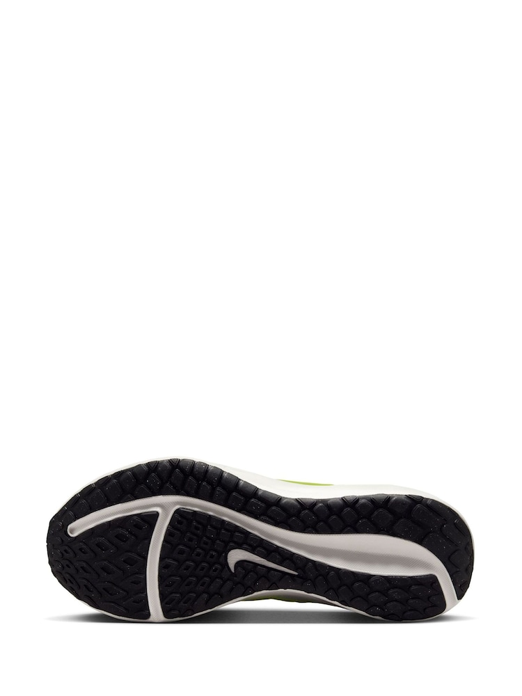 Nike Black/Lime Downshifter 13 Road Running Trainers - Image 10 of 12
