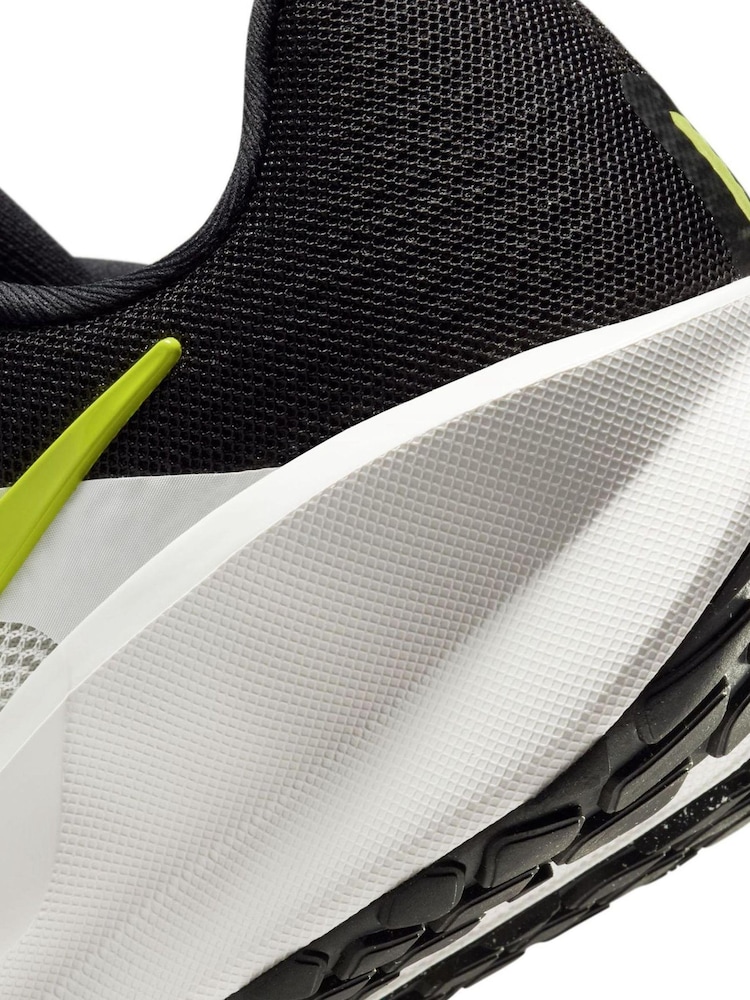 Nike Black/Lime Downshifter 13 Road Running Trainers - Image 12 of 12