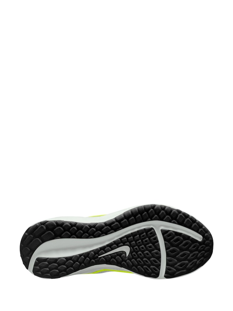 Nike Black/Lime Downshifter 13 Road Running Trainers - Image 4 of 12