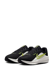 Nike Black/Lime Downshifter 13 Road Running Trainers - Image 5 of 12