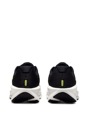 Nike Black/Lime Downshifter 13 Road Running Trainers - Image 7 of 12
