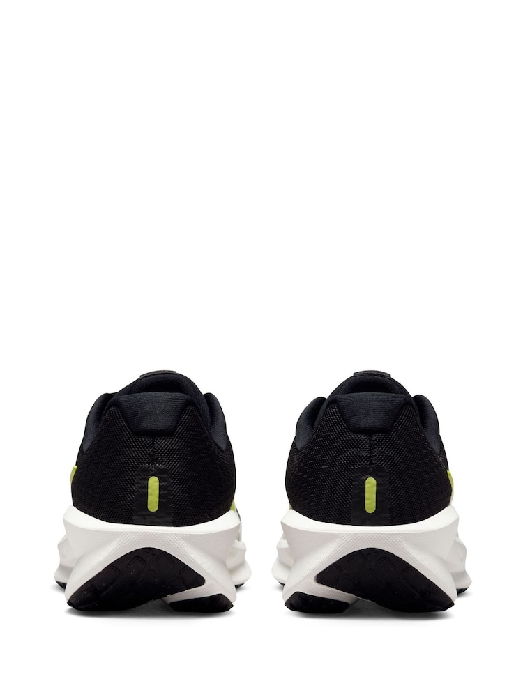 Nike Black/Lime Downshifter 13 Road Running Trainers - Image 7 of 12