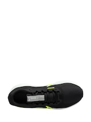 Nike Black/Lime Downshifter 13 Road Running Trainers - Image 9 of 12