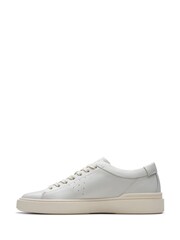 Clarks White Nubuck Craft Swift Shoes - Image 2 of 7