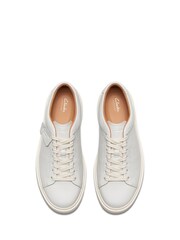 Clarks White Nubuck Craft Swift Shoes - Image 6 of 7