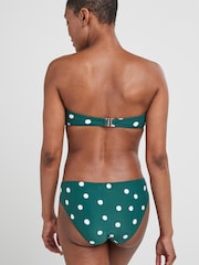 Green Spot Shape Enhancing Bandeau Bikini Top - Image 2 of 3