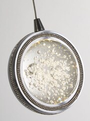 Searchlight Chrome Arum Chrome Bubble Glass 5Lt Bar Pendant Ceiling Light - Image 3 of 3