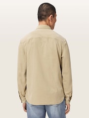 AllSaints Brown Birchwood Long Sleeve Shirt - Image 5 of 7