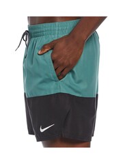 Grün - Nike Essential Volley Badeshorts, 5 Zoll - Bild 3 von 6