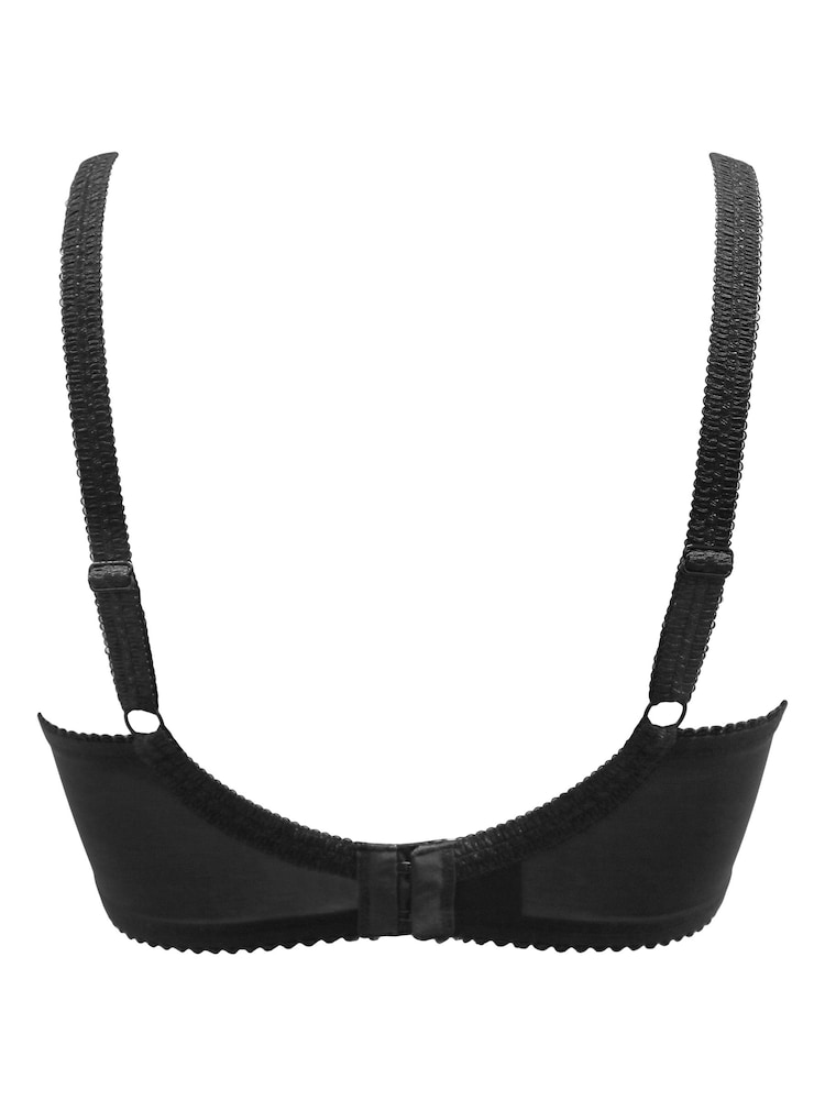 Pour Moi Black Padded St Tropez Padded Balcony Bra - Image 4 of 4