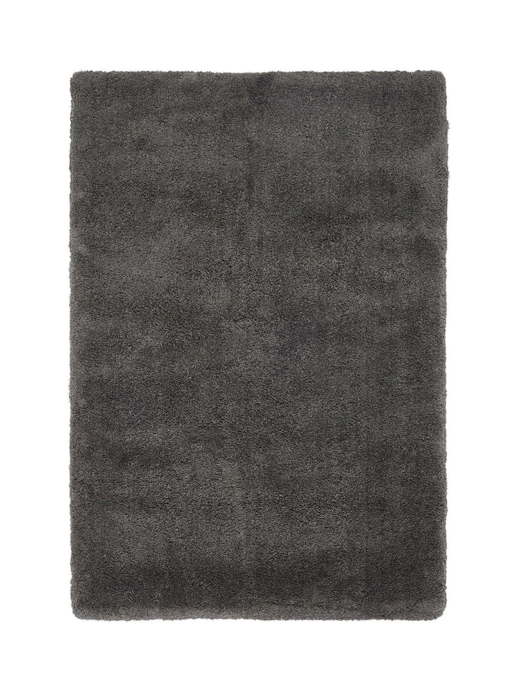 Asiatic Rugs Charcoal Grey Lulu Extra Soft Shaggy Rug - Image 1 of 5