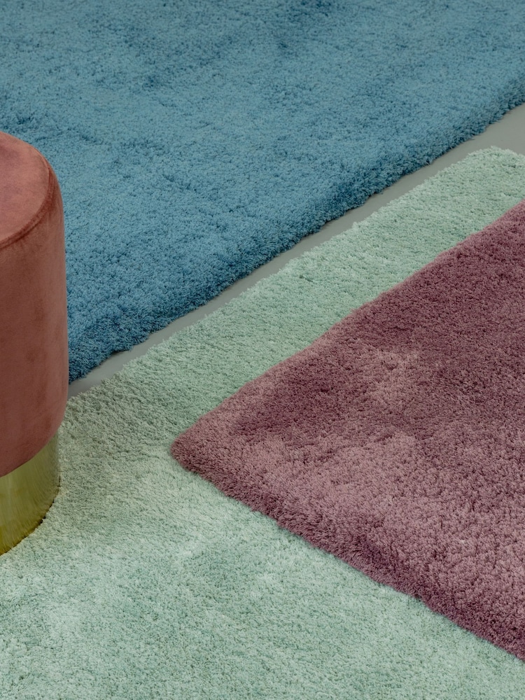 Asiatic Rugs Duck Egg Blue Lulu Extra Soft Shaggy Rug - Image 6 of 6