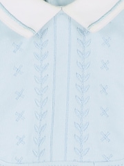 Emile et Rose 100% Cotton All in One With Embroidered Yoke & Hat - Image 4 of 4
