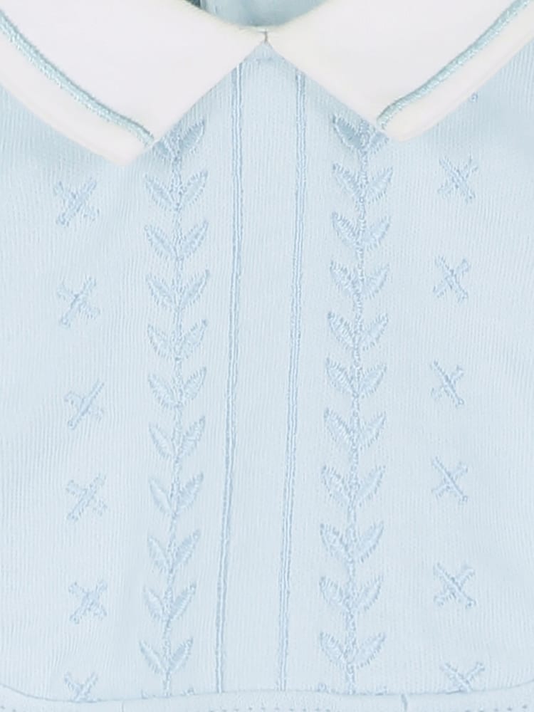 Emile et Rose 100% Cotton All in One With Embroidered Yoke & Hat - Image 4 of 4