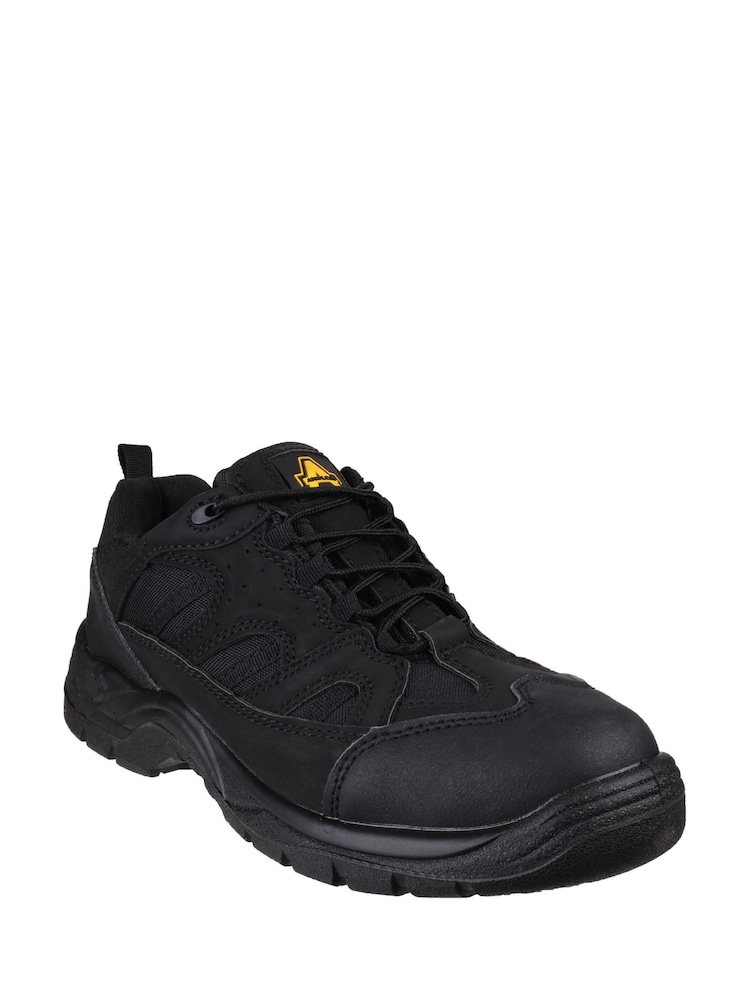 Amblers Safety Black FS214 Vegan Friendly Safety Shoes - Image 2 of 5 Amblers Safety Black FS214 Vegan Friendly Safety Shoes - Image 2 of 5
