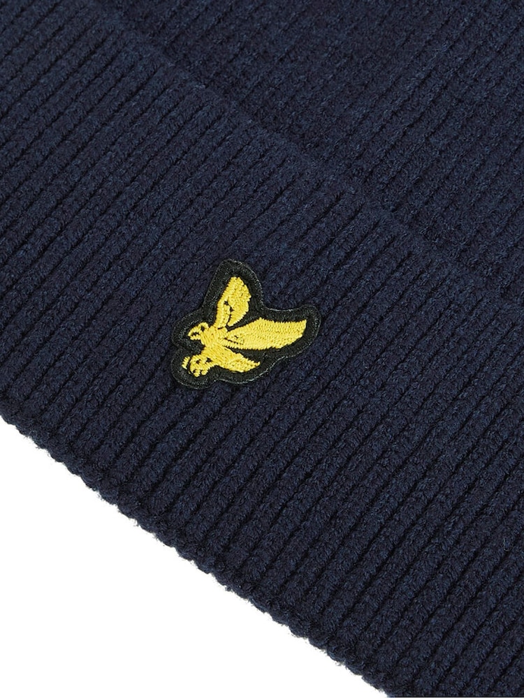 Lyle & Scott Blue Beanie - Image 3 of 3