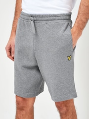 Lyle & Scott Grey Cotton Jersey Shorts - Image 1 of 4