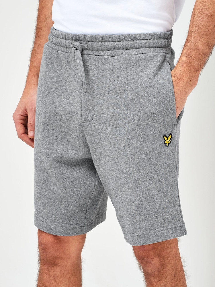 Lyle & Scott Grey Cotton Jersey Shorts - Image 1 of 4