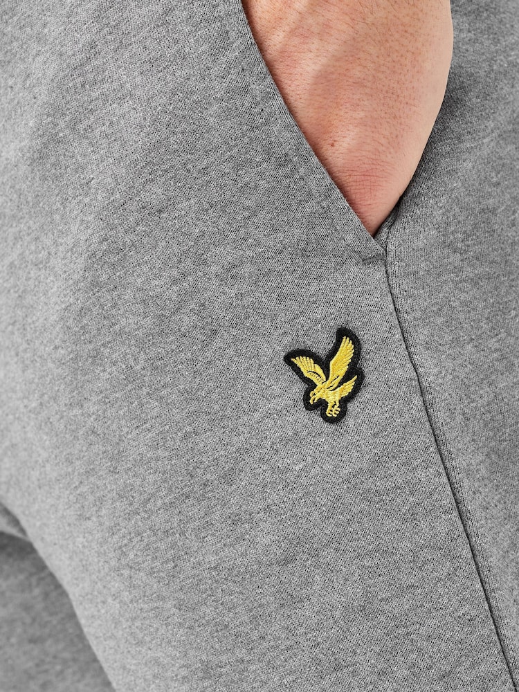 Lyle & Scott Grey Cotton Jersey Shorts - Image 3 of 4