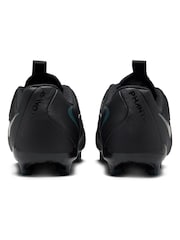 Черный/зеленый - Nike Kids Phantom 2 Academy Grey/Green Ground Football Boots - Image 4 of 12