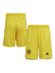 adidas Yellow Arsenal Home Goalkeeper Shorts - Image 1 of 3