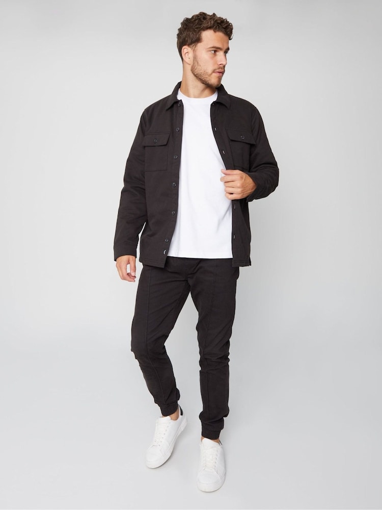 Threadbare Black Lightweight Shacket - Image 4 of 4 Threadbare Black Lightweight Shacket - Image 4 of 4