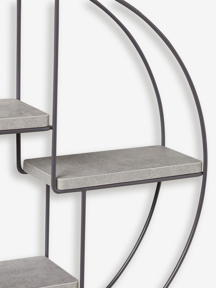 Grey Concrete Effect Wall Shelves - Image 4 of 4