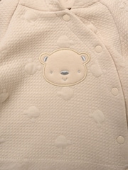 Rock-A-Bye Baby Boutique set bestaande uit een geribbelde velours jas en een broek met voetjes. - Afbeelding 4 van 4