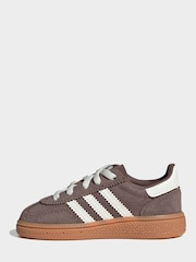 adidas Originals Brown Handball Spezial Elastic Lace Infant Trainers - Image 2 of 9