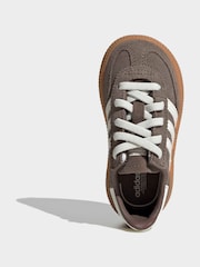 adidas Originals Brown Handball Spezial Elastic Lace Infant Trainers - Image 6 of 9